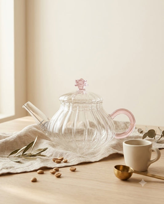 براد شاي وأعشاب زجاجي